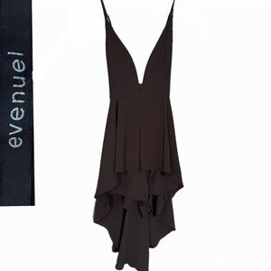 Evenuel Black Sexy Asymmetrical Romper | Size Small | NWT 🖤